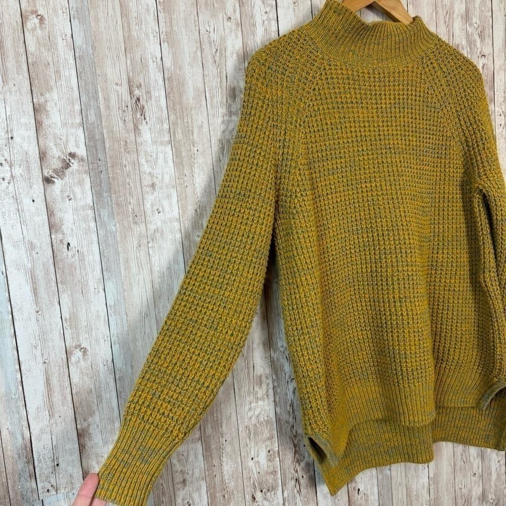 BDG Urban Outfitters Waffle Knit Mock Neck Long Sleeve Pullover Sweater Size XS - Picture 4 of 12